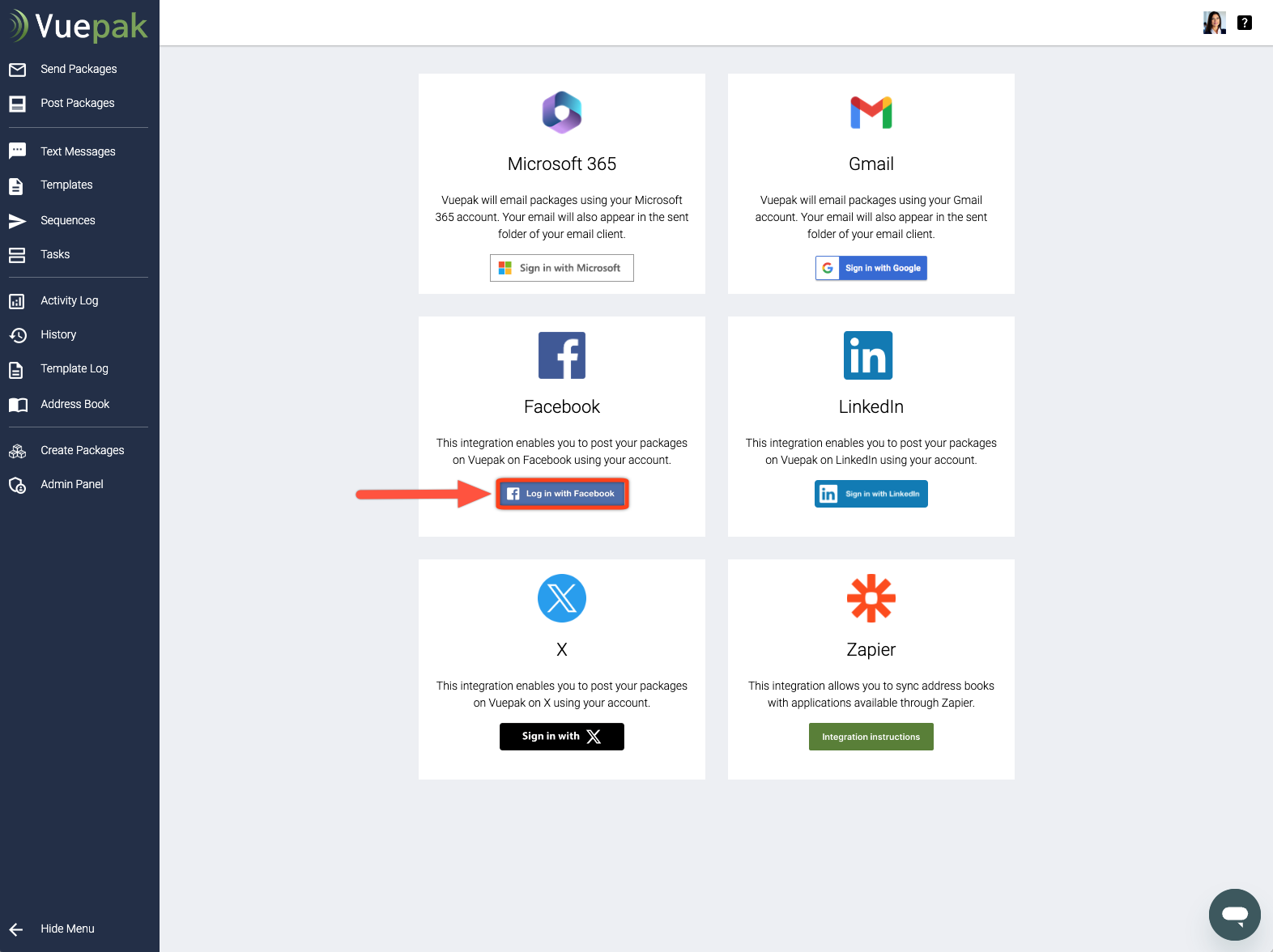 2 Facebook Integration sign in.png
