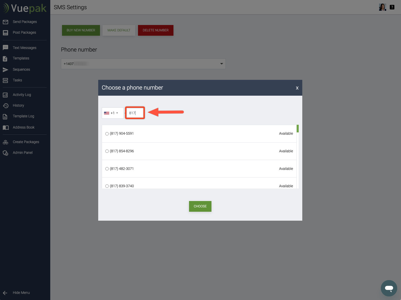 4. SMS Setting Area Code.png